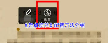 起点读书如何配音