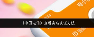 中国电信如何查看实名认证