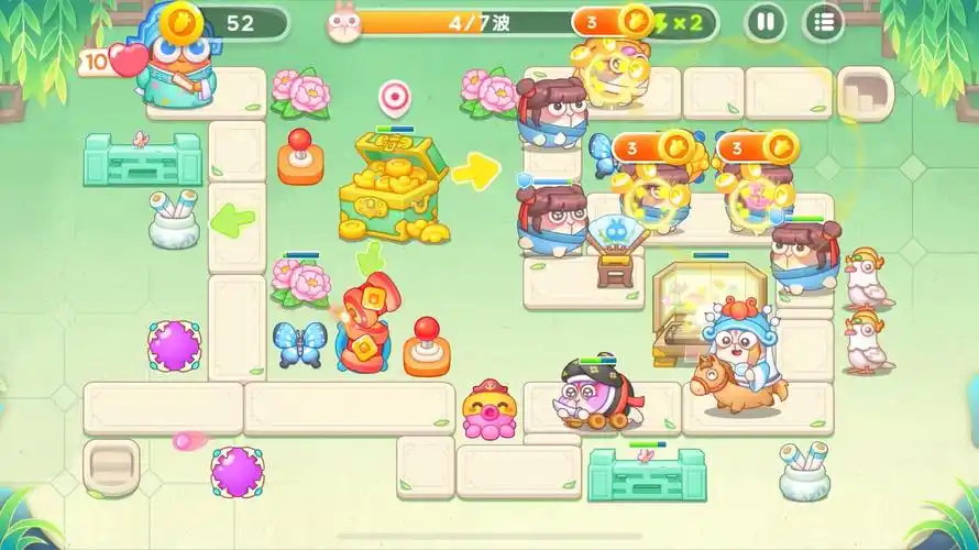 保卫萝卜4梁波波与祝秋秋通关攻略