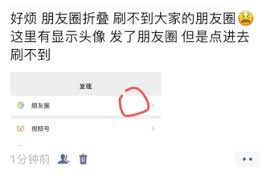 朋友圈更新后点进去为何没有显示头像