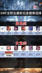 DNF17周年庆版本战法白金徽章选哪个