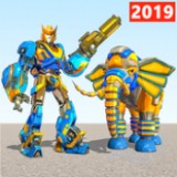 Elephant Robot Vs Lion Robot