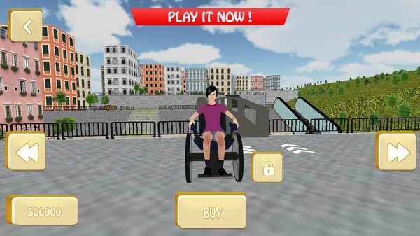 轮椅停车模拟