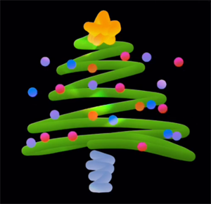 vivo手机如何画圣诞树