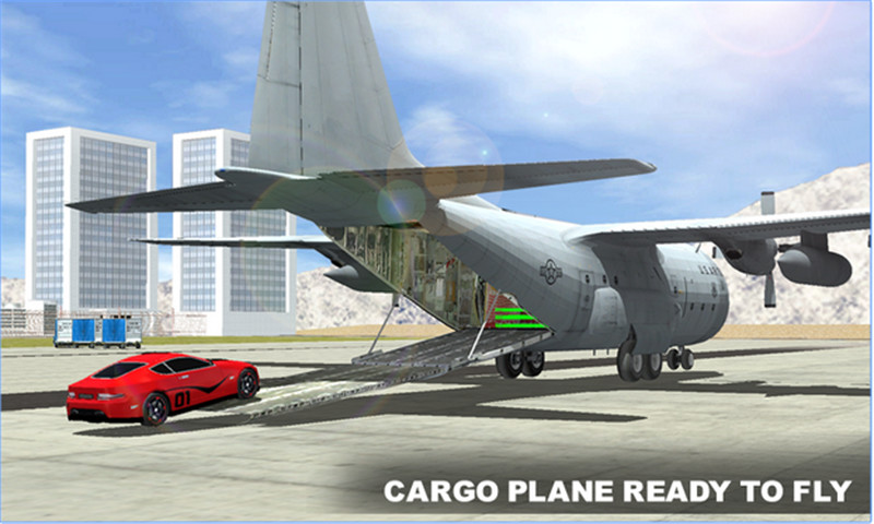 飞机汽车运输车3D2
