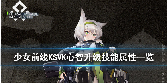 少女前线KSVK技能有哪些