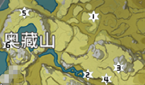 原神奥藏山岩神瞳位置都在哪