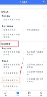 手机上怎么激活社保卡