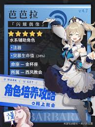 原神芭芭拉如何培养