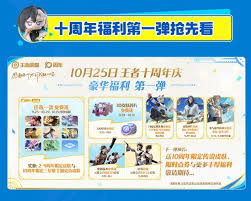 王者十周年庆活动有什么