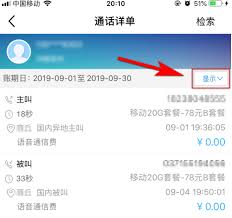 移动掌上营业厅如何查通话记录