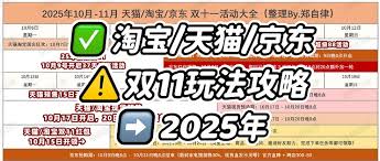2025淘宝天猫双11有什么活动