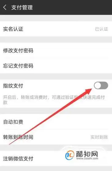 怎样再次开启指纹支付功能
