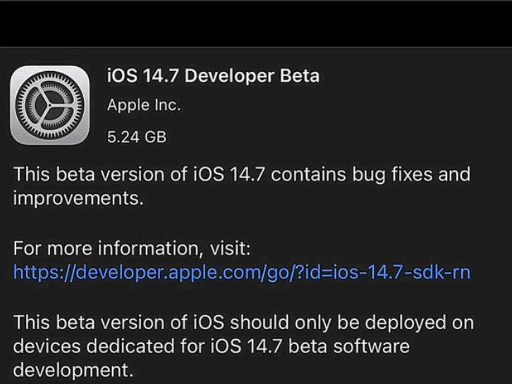 ios14.7 beta21