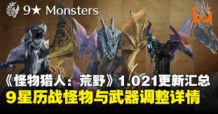 怪物猎人荒野1.021武器有哪些改动