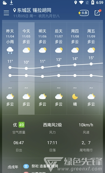 彩虹天气预报V8.04.6 安卓最新版
