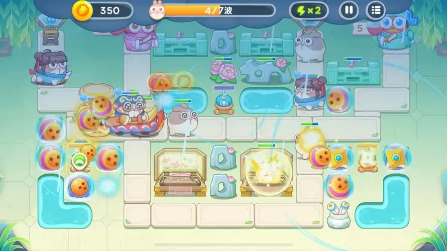 保卫萝卜4梁波波与祝秋秋第一关怎么过