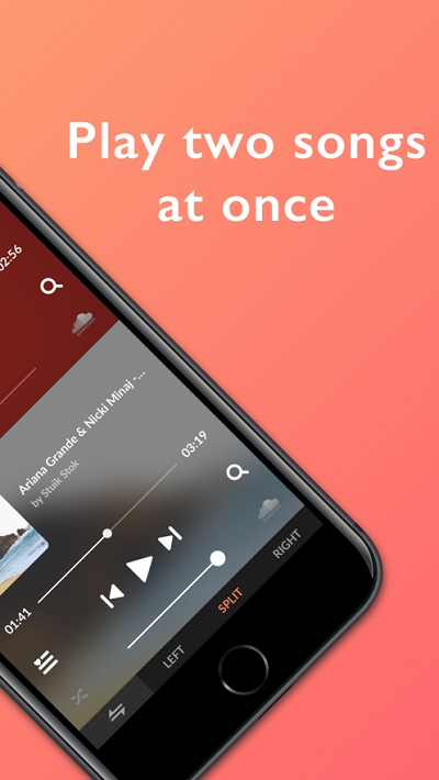 SplitCloud(同时播放两首歌曲)1