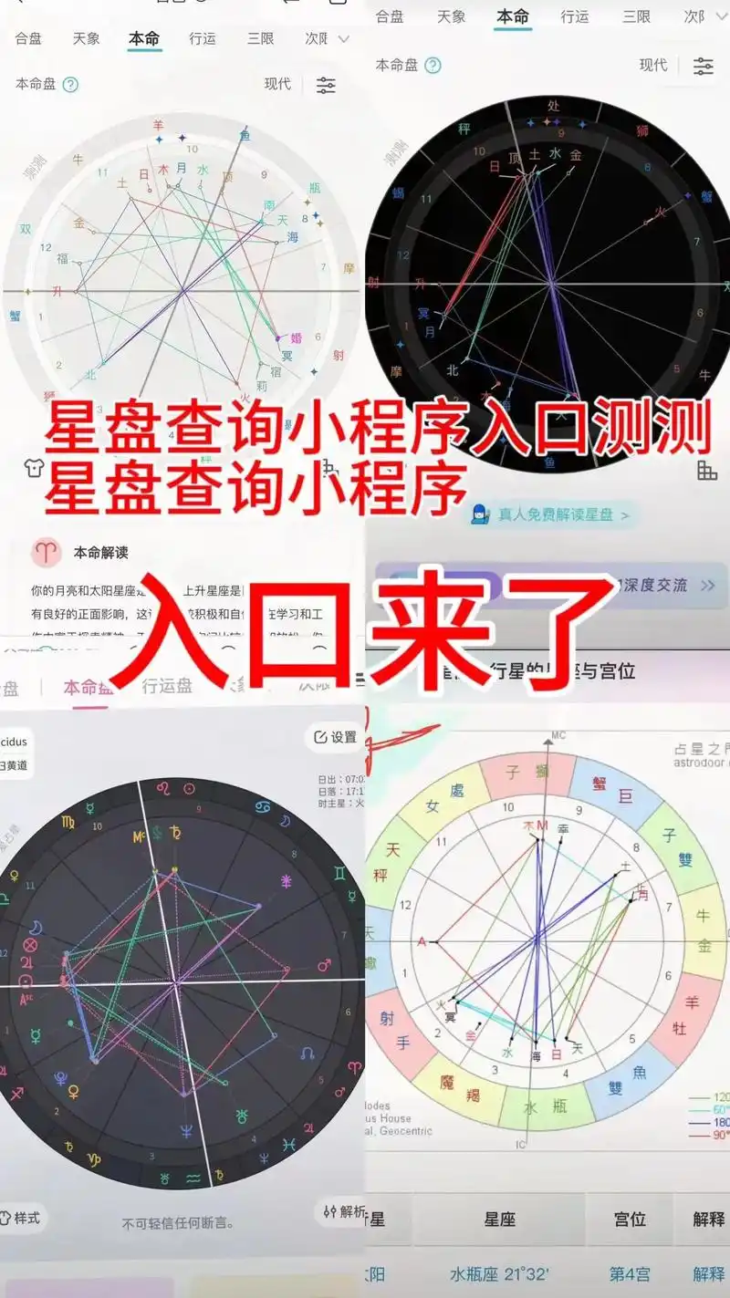 如何查看测测星座档案