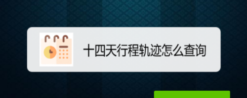 支付宝如何查十四天行程轨迹