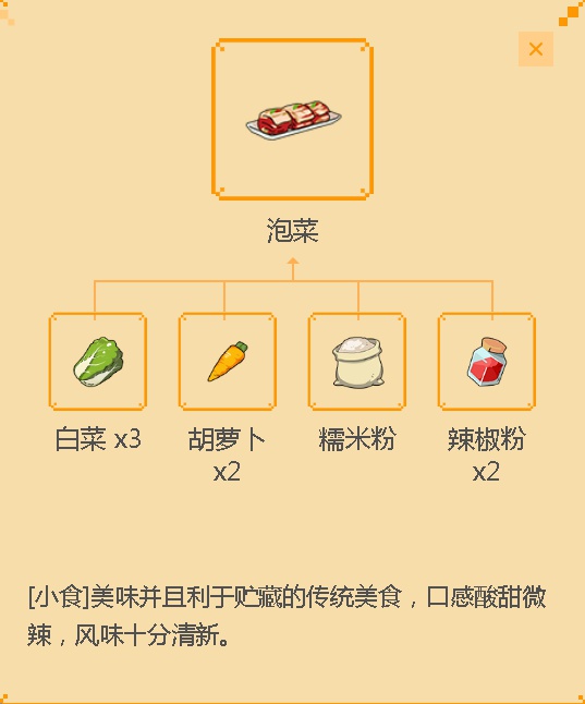 小森生活泡菜菜谱制作材料是什么