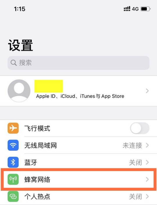 iphone12数据网络如何打开