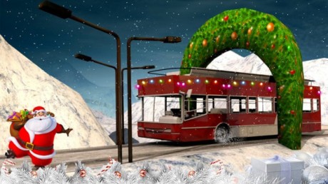 诞节雪地巴士模拟器0