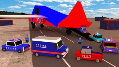 方块警察飞机运输机2