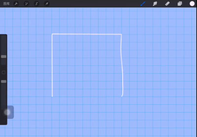 Procreate如何画矩形空心框