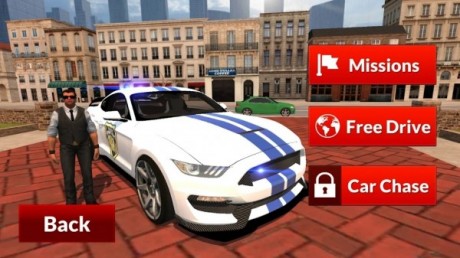 Mustang Police Car Driving 20210
