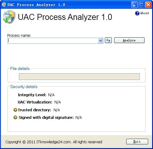 分析进程安全级别(Process Analyzer)免费版v1.0