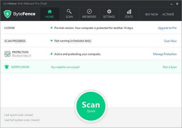 bytefence anti malware(杀毒软件)免费版v3.19.0.0