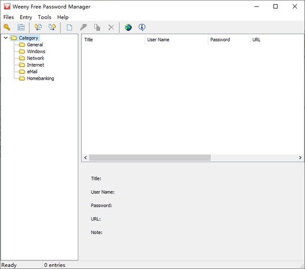 Weeny Free Password Manager(密码管理软件)免费版v1.2