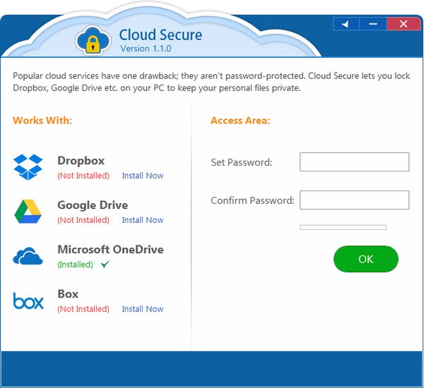 Cloud Secure(云文件夹加密软件)免费版v1.1.2