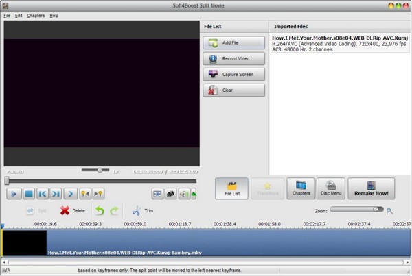 Soft4Boost Split Movie(视频剪辑工具)免费版v6.3.9.839