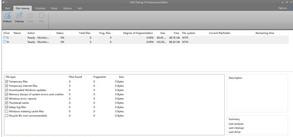 O&OvDefrag(电脑磁盘清理工具)0