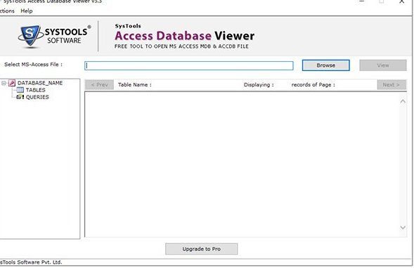 SysTools Access Database Viewer(数据库查看工具)免费版v3.30