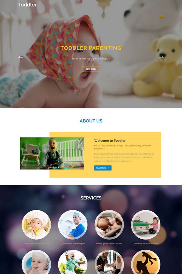 婴儿用品店网上商城网站模板免费版