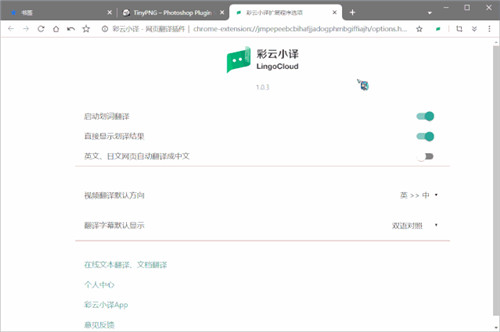 彩云小译插件免费版v0.0.25