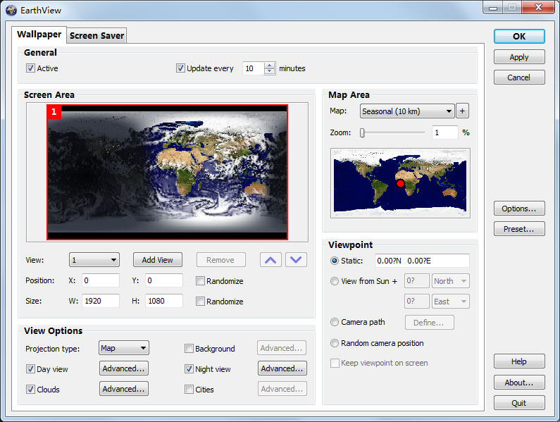DeskSoft EarthView(地球外景屏保)V7.2.1免费版0