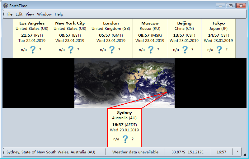 EarthTime 6.24.5 for windows download