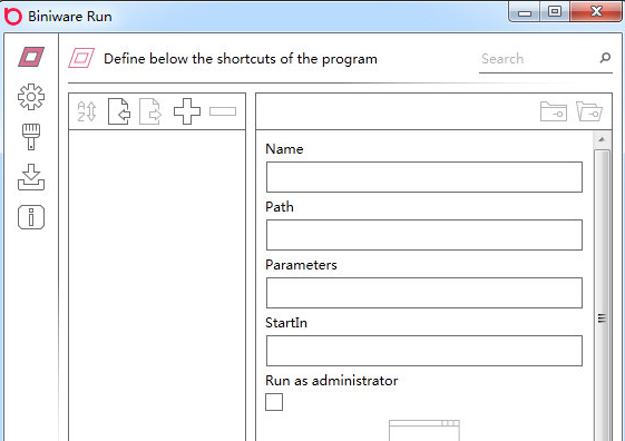 Biniware Run（桌面简化工具）V5.2.0.0