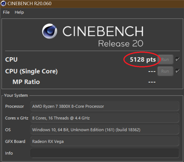 cinebench r20免费版v20.061