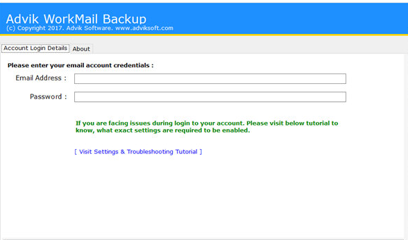 Advik WorkMail Backup0