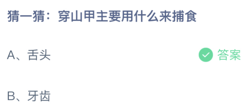 穿山甲主要用什么来捕食