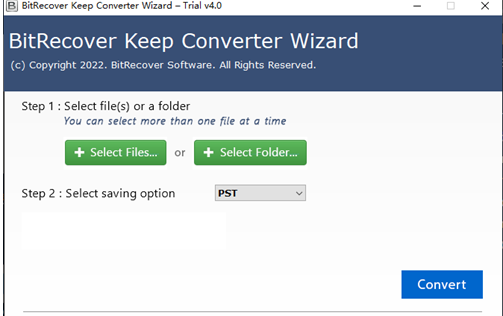 BitRecover Keep Converter Wizard