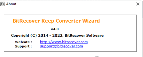 BitRecover Keep Converter Wizard