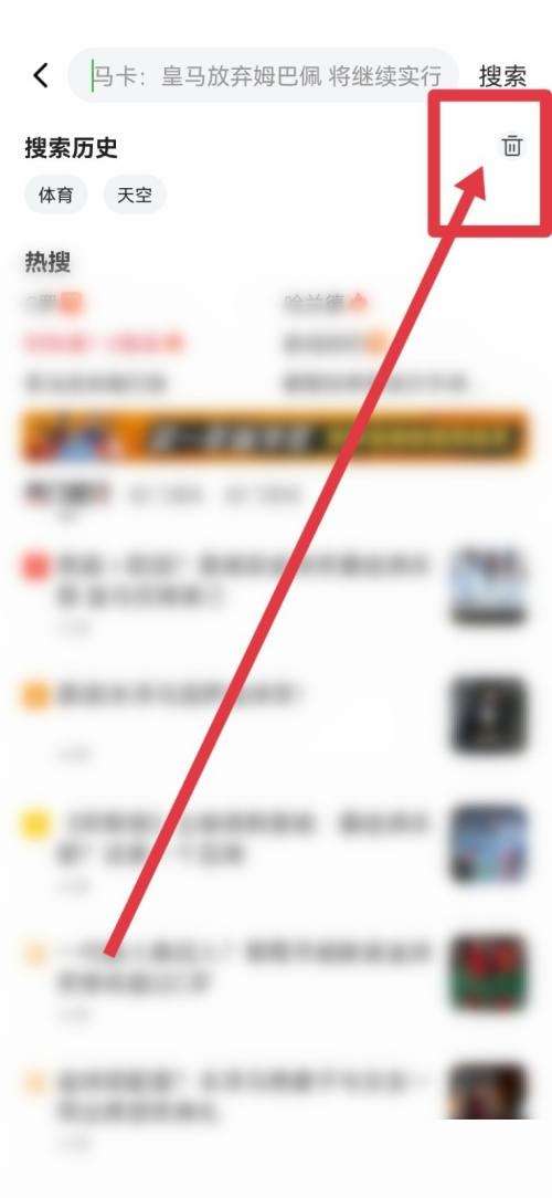爱奇艺体育搜索历史在什么地方删除