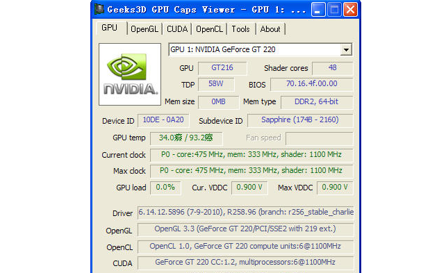 GPU Caps Viewer