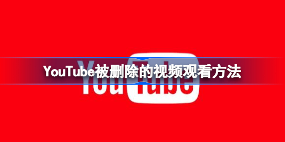 YouTube如何观看已删除的视频